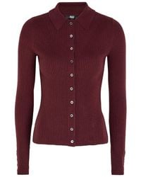 PAIGE - Jayde Ribbed-Knit Top - Lyst