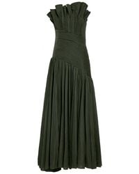 Aje. - Aquiline Pleated Woven Gown - Lyst
