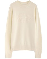 Givenchy - Logo-Embroidered Wool Jumper - Lyst