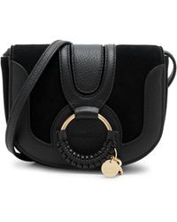 See By Chloé - Hana Mini Panelled Suede Cross-body Bag - Lyst
