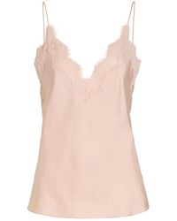 Rohe - Lace-Trim Silk Camisole Top - Lyst
