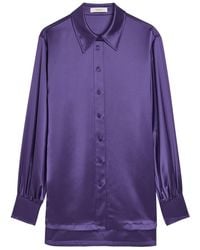 JOSEPH - Dieu Satin Blouse - Lyst