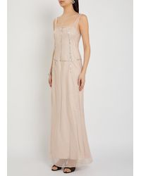 staud esther chiffon maxi dress Staud Esther Chiffon Maxi Dress