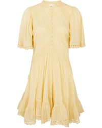 Isabel Marant - Slayae Broderie-anglaise Cotton Dress - Lyst