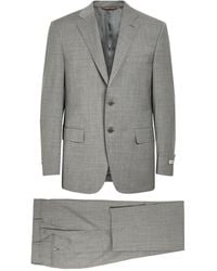 Canali - Checked Wool Suit - Lyst