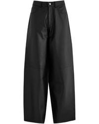 Haikure - Bethany Wide-Leg Leather Trousers - Lyst
