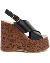 Chloé - Maxime Wedge Sandal - Lyst