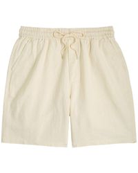 Les Deux - Otto Linen-Blend Shorts - Lyst