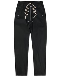 Rick Owens - Bela Tapered-Leg Stretch-Cotton Trousers - Lyst