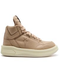 Rick Owens - X Converse Turbowpn Panelled Leather Sneakers - Lyst