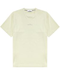 Stone Island - Logo-Print Cotton T-Shirt - Lyst