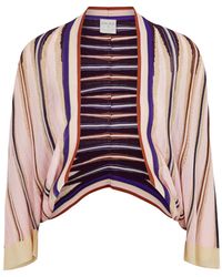 Forte Forte - Stripe-Intarsia Knitted Cardigan - Lyst