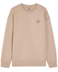 Stella McCartney - Adidas X Logo-Print Cotton Sweatshirt - Lyst