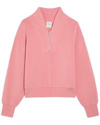 Varley - Davidson Half-Zip Stretch-Jersey Sweatshirt - Lyst
