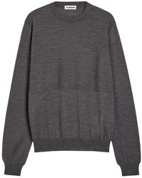 Jil Sander - Panelled Wool Jumper - Lyst