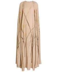 BERNADETTE - Minnie Cape-Effect Crepe Maxi Dress - Lyst