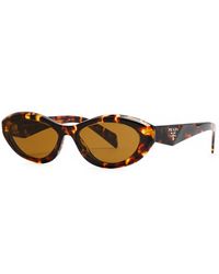 Prada - Oval-frame Sunglasses - Lyst