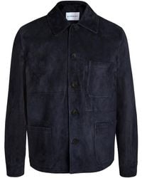 Givenchy - Patch Pocket Suede Overshirt - Lyst