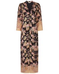 byTiMo - Floral-print Satin Maxi Dress - Lyst