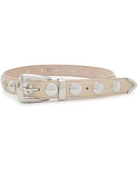 KHAITE - Benny Studded Leather Belt - Lyst