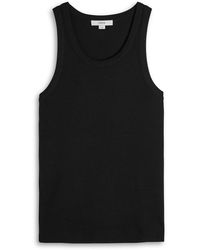 Vince - Ribbed Cotton-Blend Tank - Lyst
