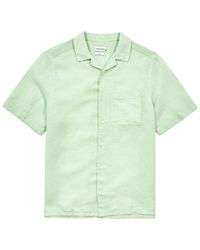 Calvin Klein - Logo-Embroidered Linen-Blend Shirt - Lyst