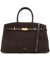 DeMellier - The Hudson Midi Grained Leather Top Handle Bag - Lyst