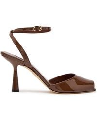 Stuart Weitzman - Val 85 Patent Leather Sandals - Lyst