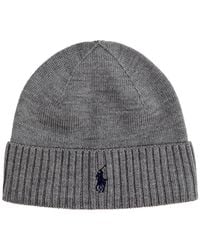 Polo Ralph Lauren - Logo-embroidered Wool Beanie - Lyst
