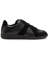 Maison Margiela - Replica Panelled Leather Sneakers - Lyst