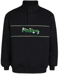 Malbon - Grateful Dead Printed Half-Zip Cotton Sweatshirt - Lyst