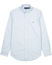 Polo Ralph Lauren - Striped Piqué Cotton Oxford Shirt - Lyst