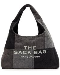 Marc Jacobs - The Sack Patchwork Denim Shoulder Bag - Lyst
