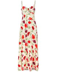 Diane von Furstenberg - Etta Floral-print Rayon Maxi Dress - Lyst
