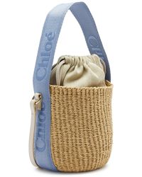 Chloé - Sense Small Raffia Basket Bag - Lyst