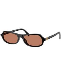 Miu Miu - Narrow Rectangle-Frame Sunglasses - Lyst