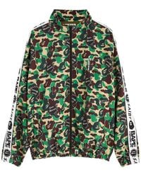SAINT Mxxxxxx - X A Bathing Ape Printed Nylon Track Jacket - Lyst