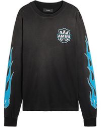 Amiri - Eagle Flames Long Sleeve T-Shirt - Lyst