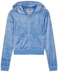 Juicy Couture - Robyn Hooded Velour Sweatshirt - Lyst