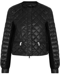 Moncler Synthetic Barneville Black Quilted Shell Jacket Womens Clothing Jackets Casual jackets 