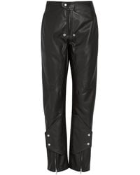 Rick Owens - Motopants Panelled Leather Trousers - Lyst