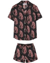 Desmond & Dempsey - Sansindo Tiger Printed Cotton Pyjama Set - Lyst