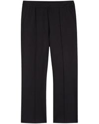 Eileen Fisher - Cropped Straight-Leg Cut Jersey Trousers - Lyst