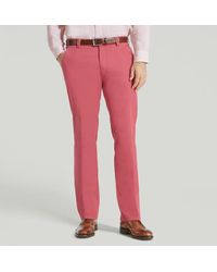 Harvie & Hudson - Rose Pink Meyer Cotton Classic Trouser - Lyst