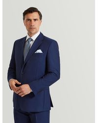 Harvie & Hudson - Light Navy Wool Suit - Lyst