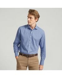Harvie & Hudson - Sky Blue Pure Cotton Casual Shirt - Lyst