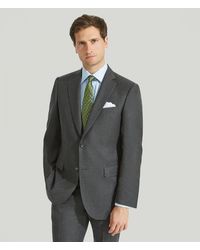 Harvie & Hudson - Grey Flannel Wool Suit - Lyst