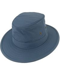 Charlton's of Northumberland Upf 50+ Summer Fedora Traveller Safari Bush Hat - Blue
