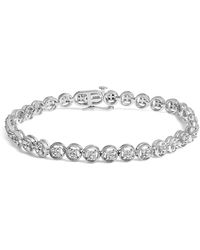Haus of Brilliance - 925 Sterling 1/4 Cttw Diamond 7" Open Circle Wheel Link Tennis Bracelet (I-J Color, I2-I3 Clarity) - Lyst