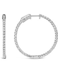 Haus of Brilliance - 14K 1 1/2 Cttw Lab Grown Diamond Inside Out Hoop Earrings (G-H Color, Vs2-Si1 Clarity) - Lyst